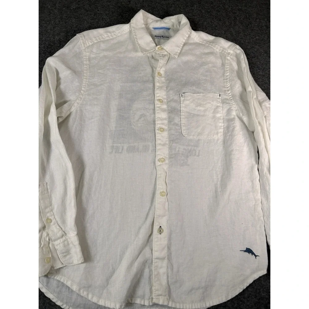Tommy Bahama Ebroidered‎ Linen 3xl Long Live Island Life